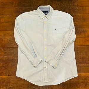 Tommy Hilfiger Mens button Down nautical style shirt